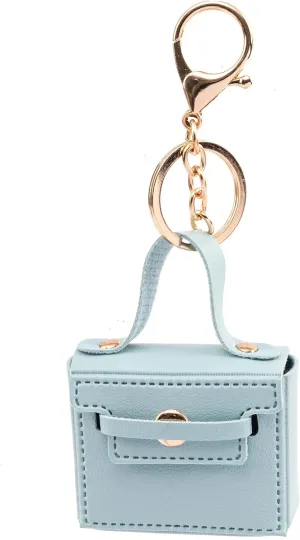 Cute Mini PU Leather Handbag Keychain & Bag Charms -Coin Wallet - Earphone PouchCute Bag Charms for Women