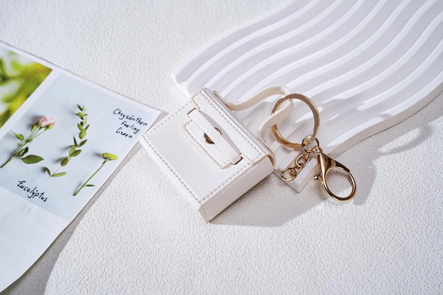 Cute Mini PU Leather Handbag Keychain & Bag Charms -Coin Wallet - Earphone PouchCute Bag Charms for Women