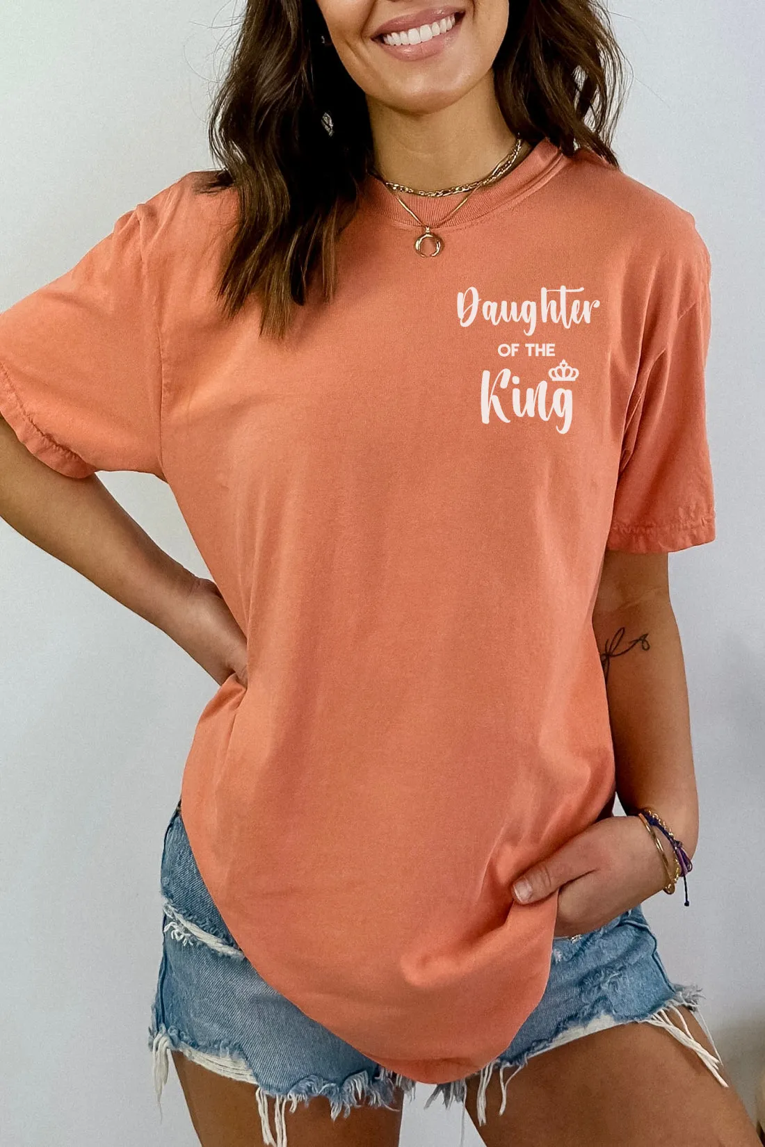Daughter Of The King - Premium Unisex Heavyweight Crew-Neck T-shirt