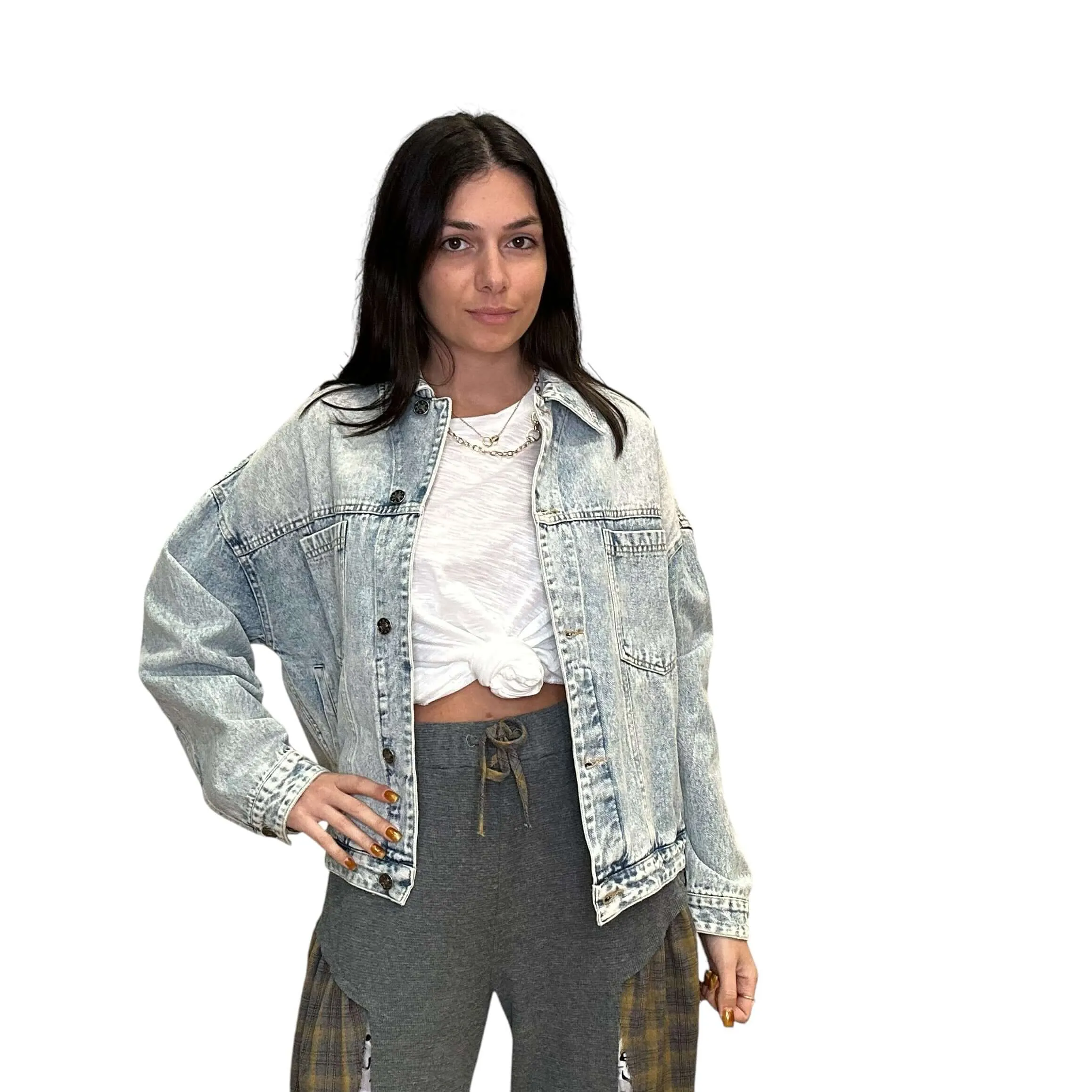 Denim Button Up Jacket