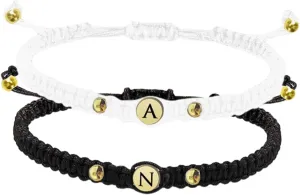 Didiseaon Retro Pair Bracelets Braided String Couples Jewelry for Men Women Adjustable