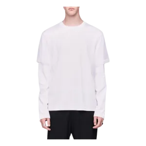 Double Long Sleeve Tee White