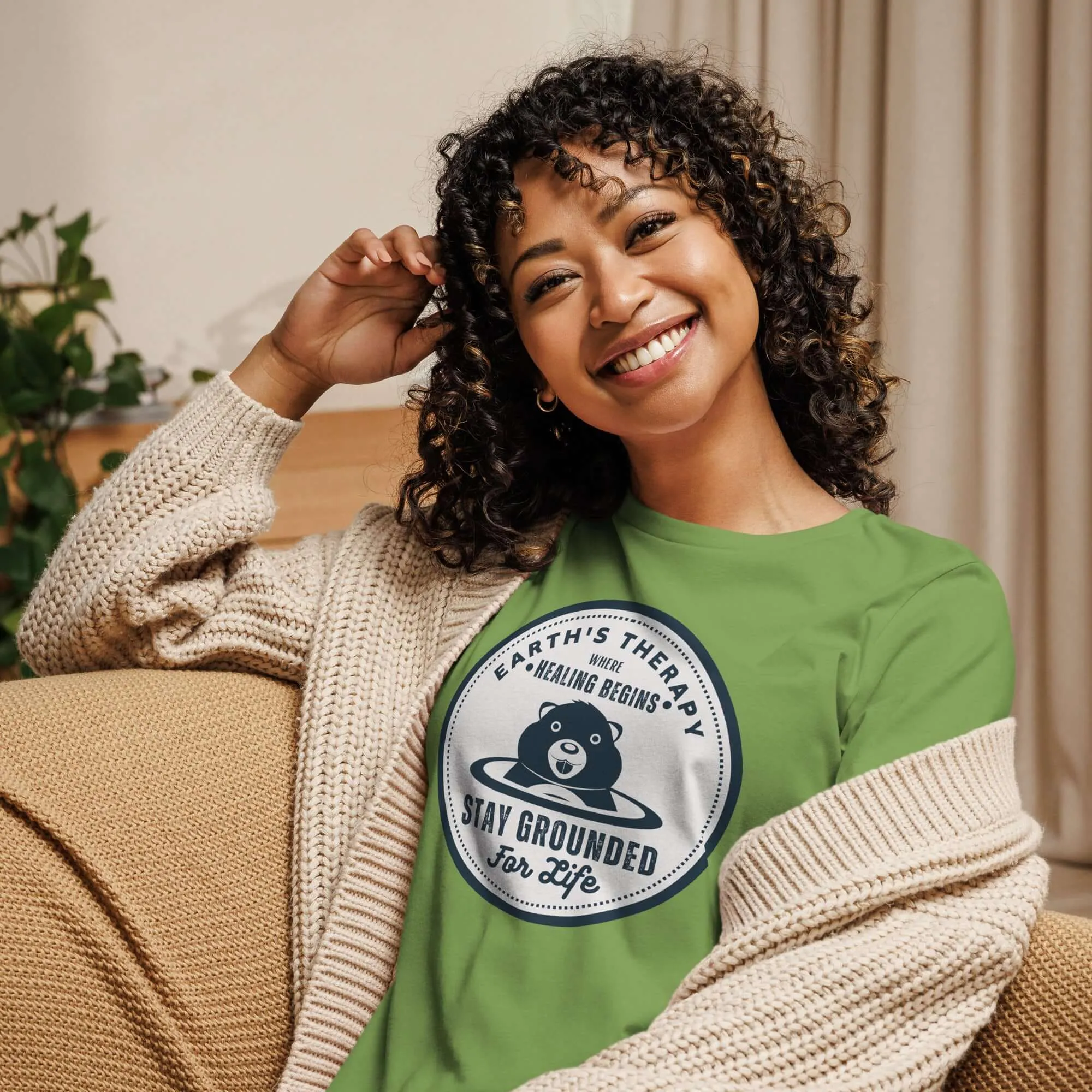 Earth's Therapy Grounding For Life Relaxed T-Shirt