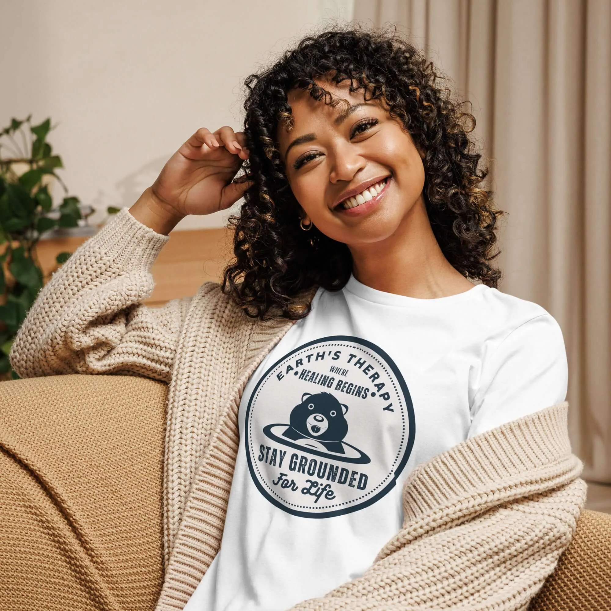 Earth's Therapy Grounding For Life Relaxed T-Shirt