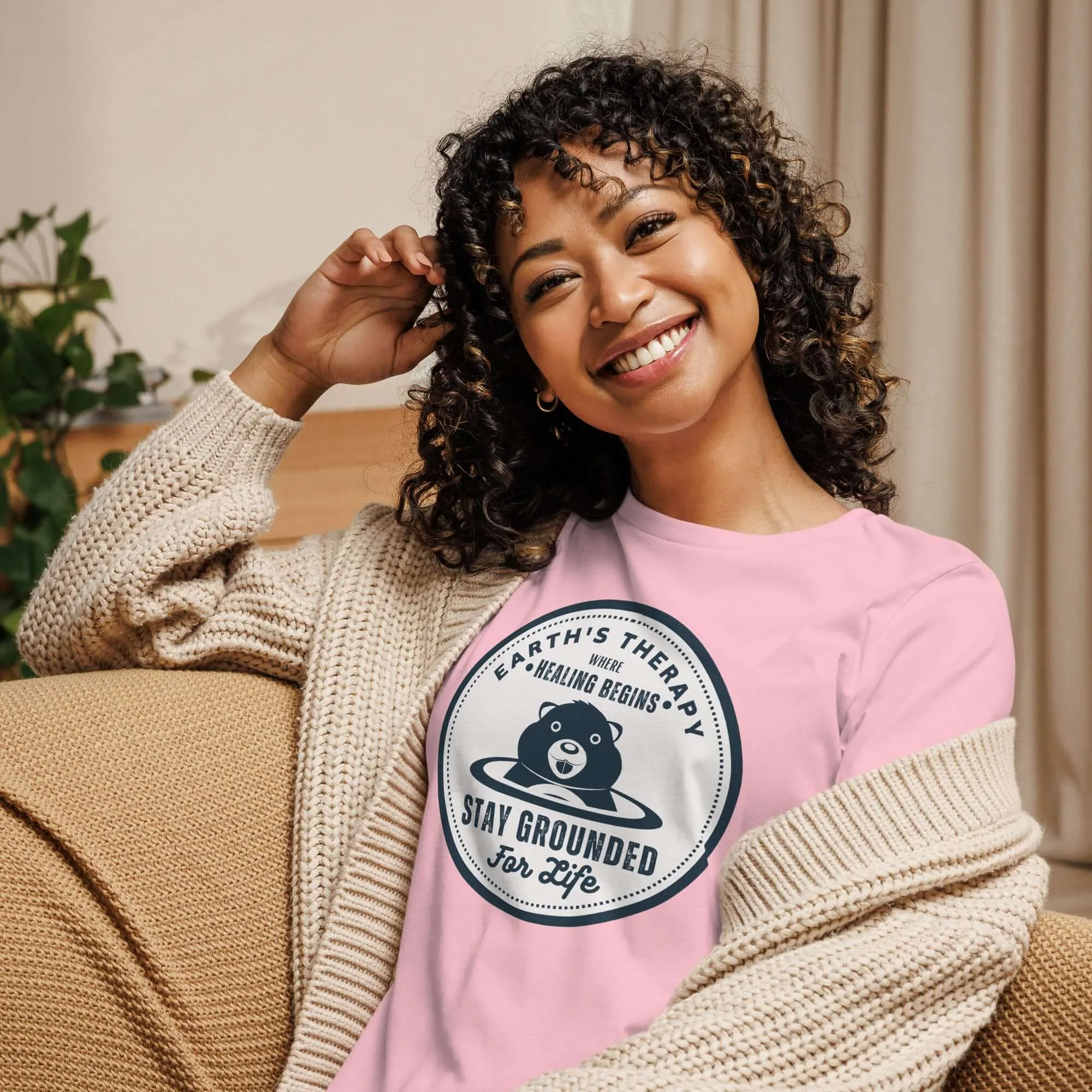 Earth's Therapy Grounding For Life Relaxed T-Shirt