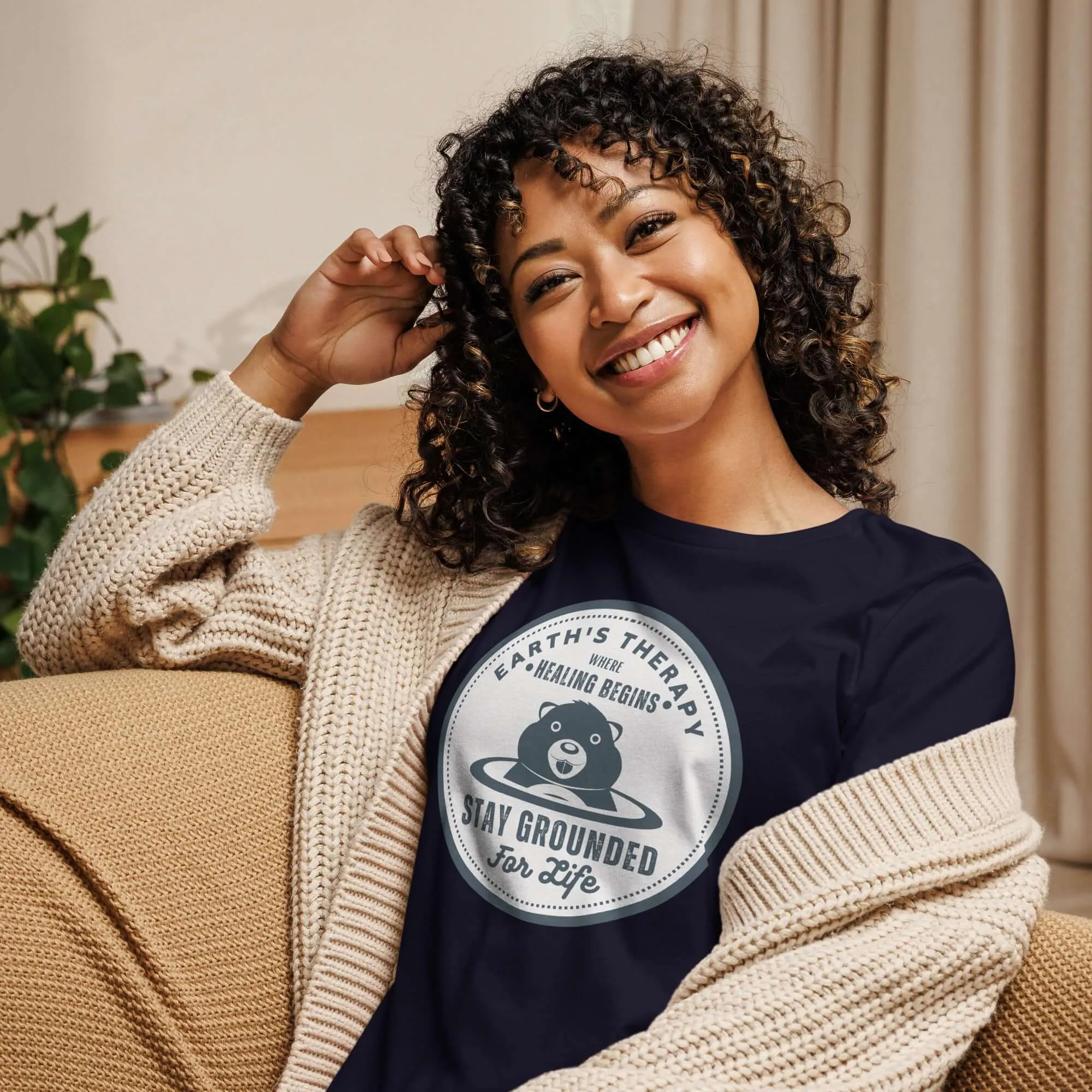 Earth's Therapy Grounding For Life Relaxed T-Shirt