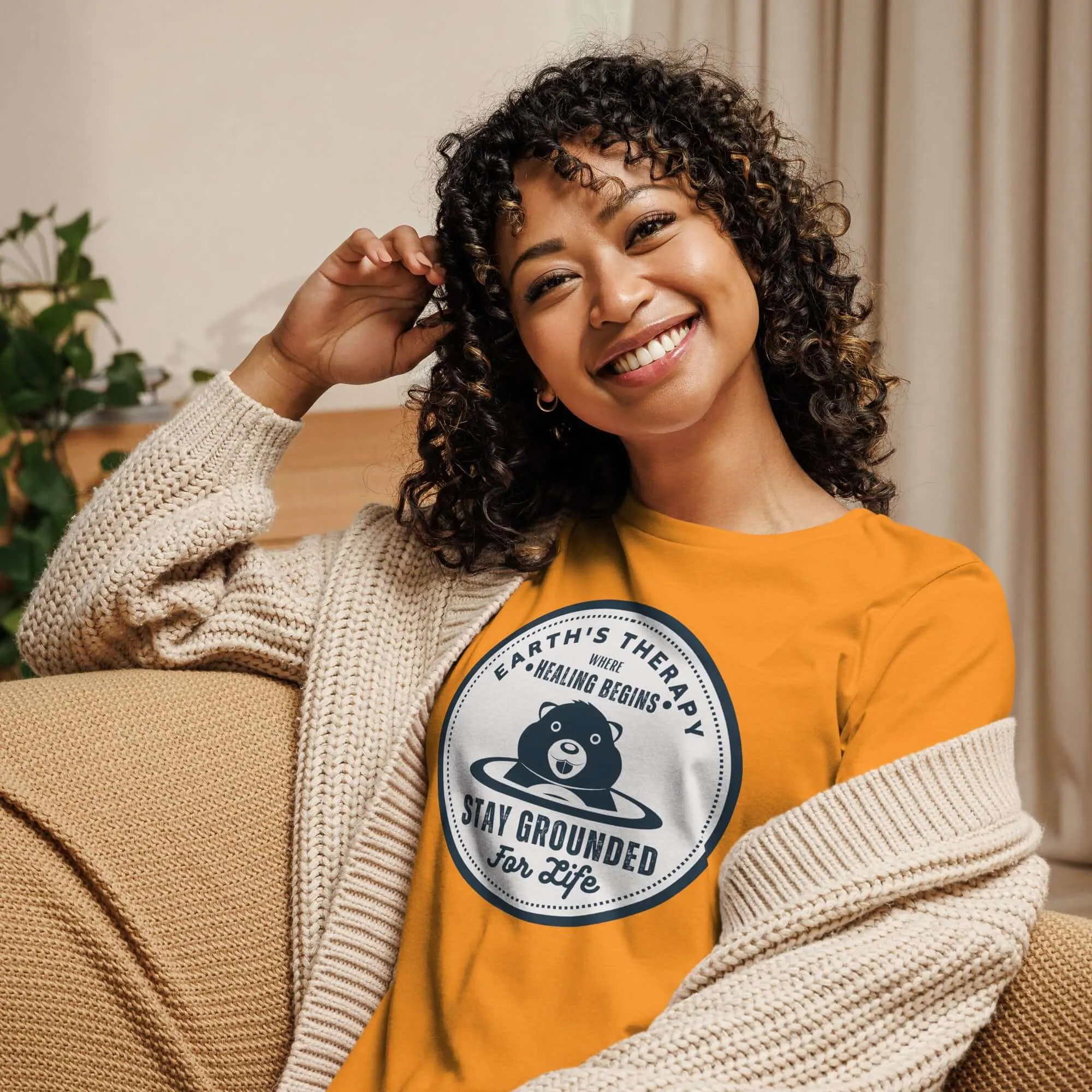 Earth's Therapy Grounding For Life Relaxed T-Shirt