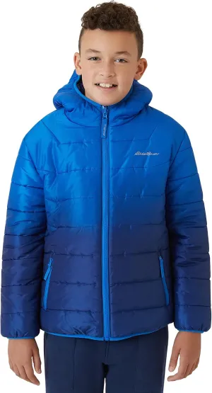 Eddie Bauer Boys' Reversible Jacket - Waterproof Lightweight Fleece Lined Hooded Puffer Coat - Boys Outerwear Jacket (5-20)