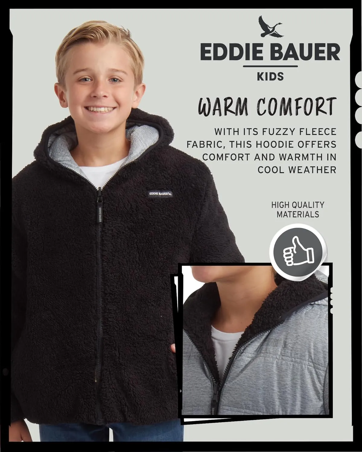 Eddie Bauer Boys' Reversible Jacket - Waterproof Lightweight Fleece Lined Hooded Puffer Coat - Boys Outerwear Jacket (5-20)