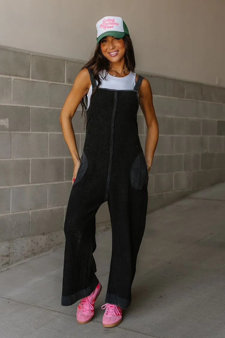 Elara Jumpsuit - Charcoal