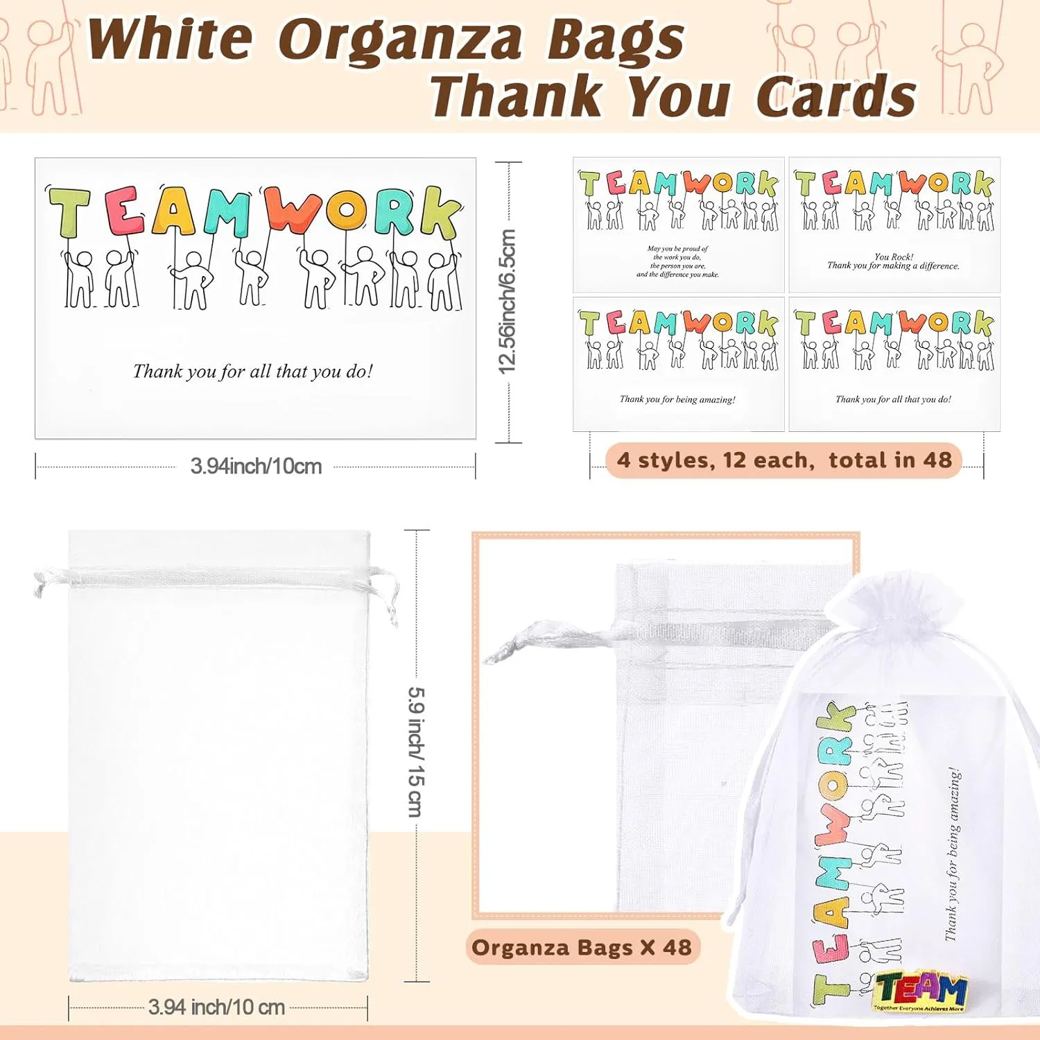 Employee Appreciation Gifts Bulk Gold Team Lapel Pin Employee Thank You Pins Teamwork Cards for Coworkers Recognition Teachers Nurse Teammate Gift