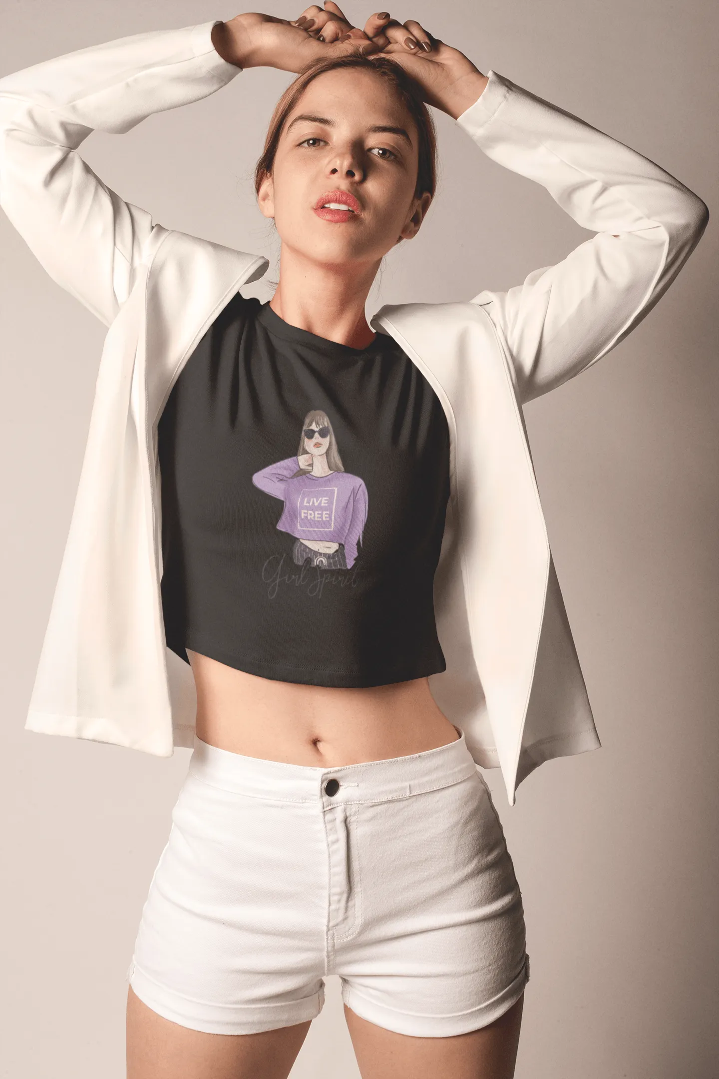 Empowered Girl Cropped Tee