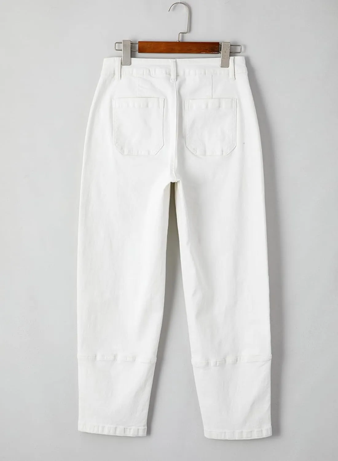EVALESS Jeans for Women Wide Leg High Waisted Boyfriend Straight Leg Stretchy Cropped Denim Pants