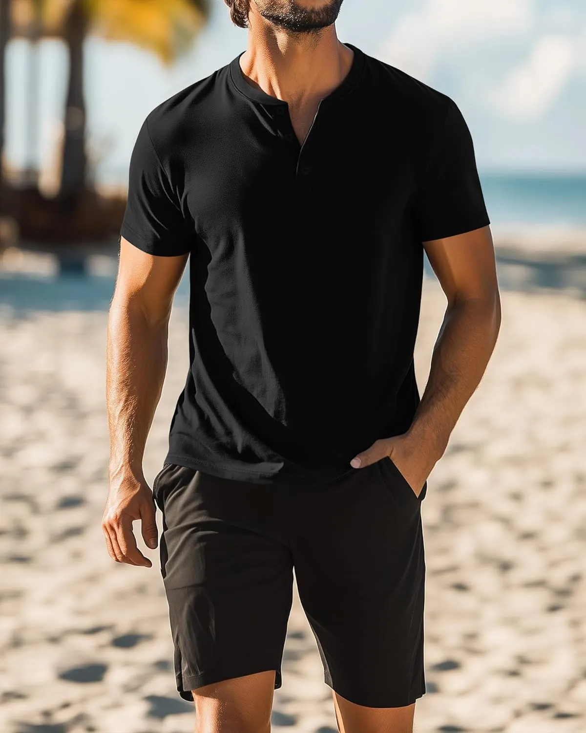 Ficerd 3 Pack Men's Big and Tall Shirts Cotton Short Sleeve Plus Size Tee Loose Fit Casual T Shirts Basic Oversized Tops