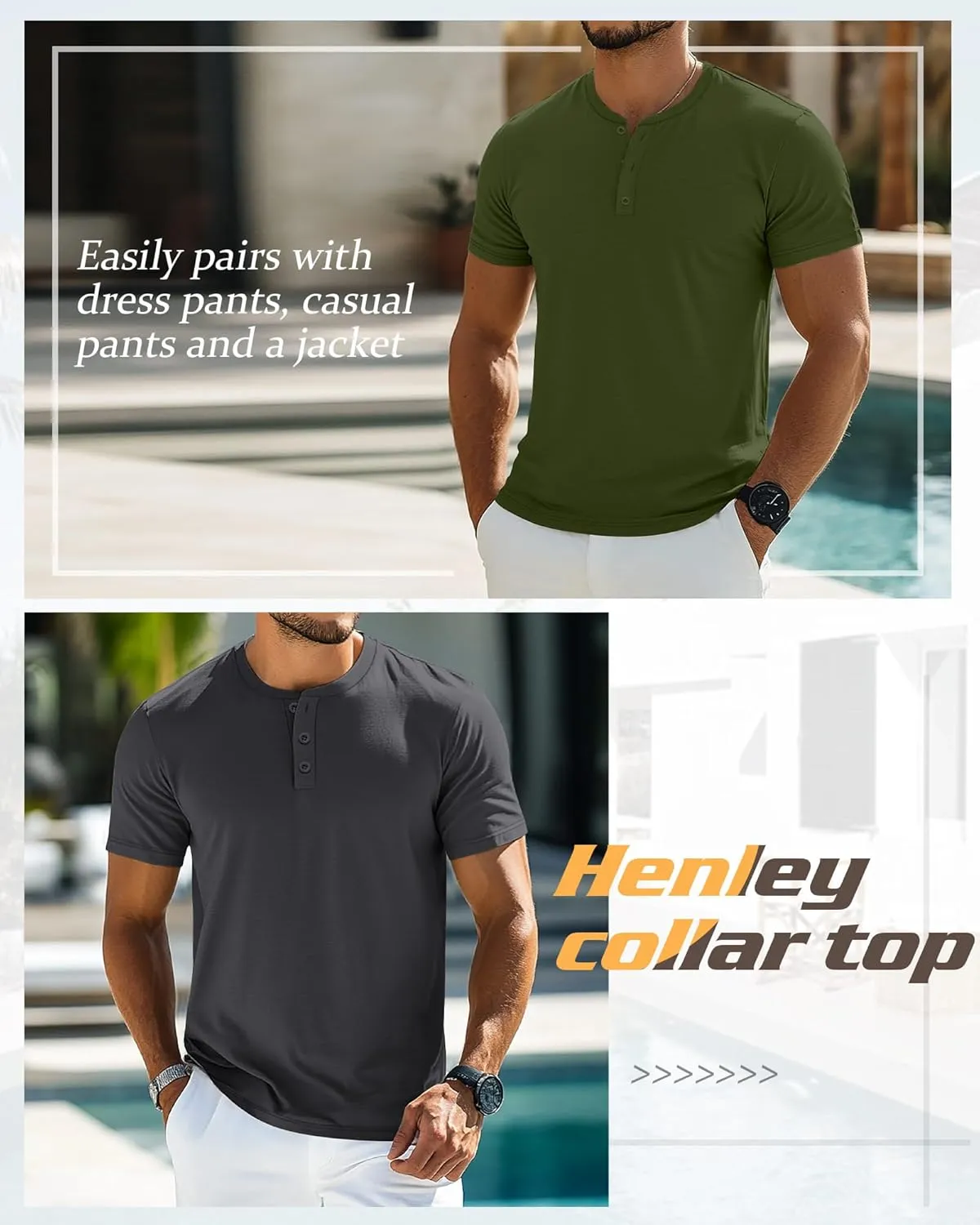 Ficerd 3 Pack Men's Big and Tall Shirts Cotton Short Sleeve Plus Size Tee Loose Fit Casual T Shirts Basic Oversized Tops