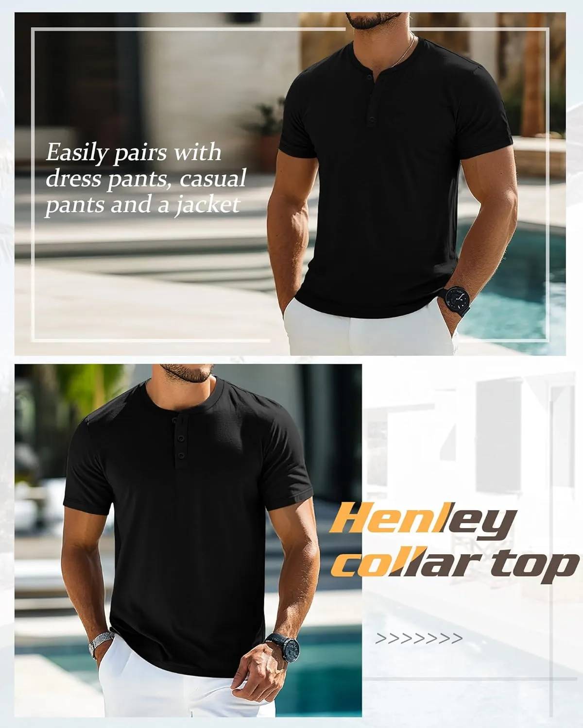 Ficerd 3 Pack Men's Big and Tall Shirts Cotton Short Sleeve Plus Size Tee Loose Fit Casual T Shirts Basic Oversized Tops