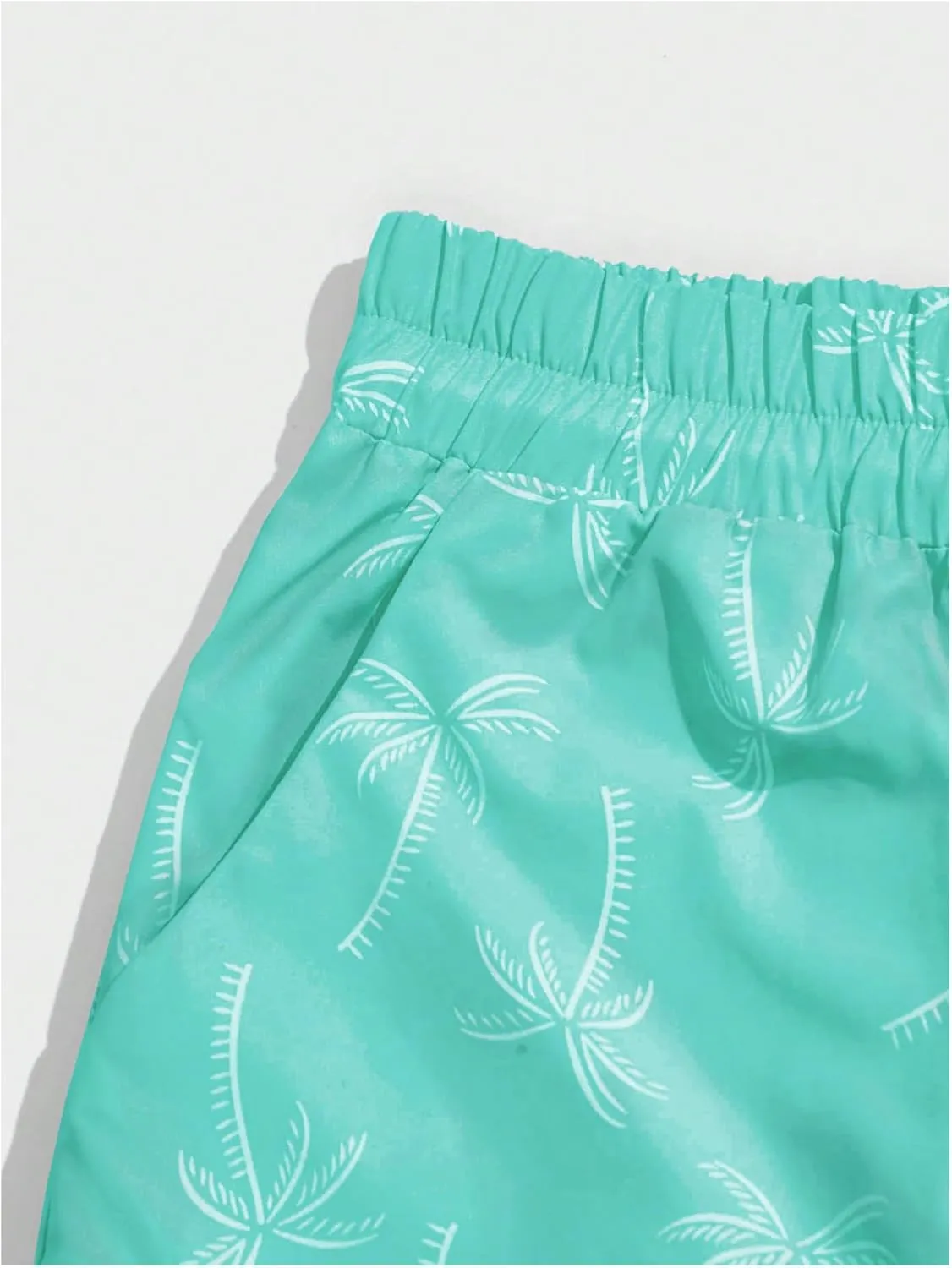 Floerns Men's Boho Tribal Print Drawstring Waist Summer Shorts with Pocket