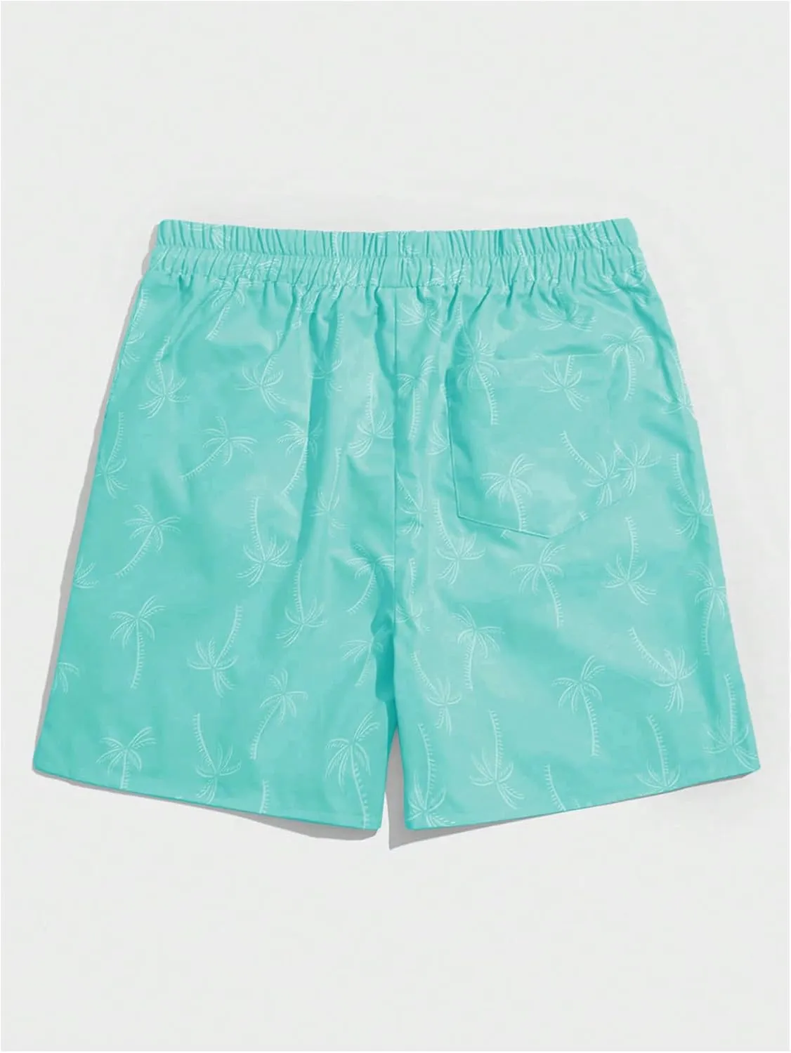 Floerns Men's Boho Tribal Print Drawstring Waist Summer Shorts with Pocket