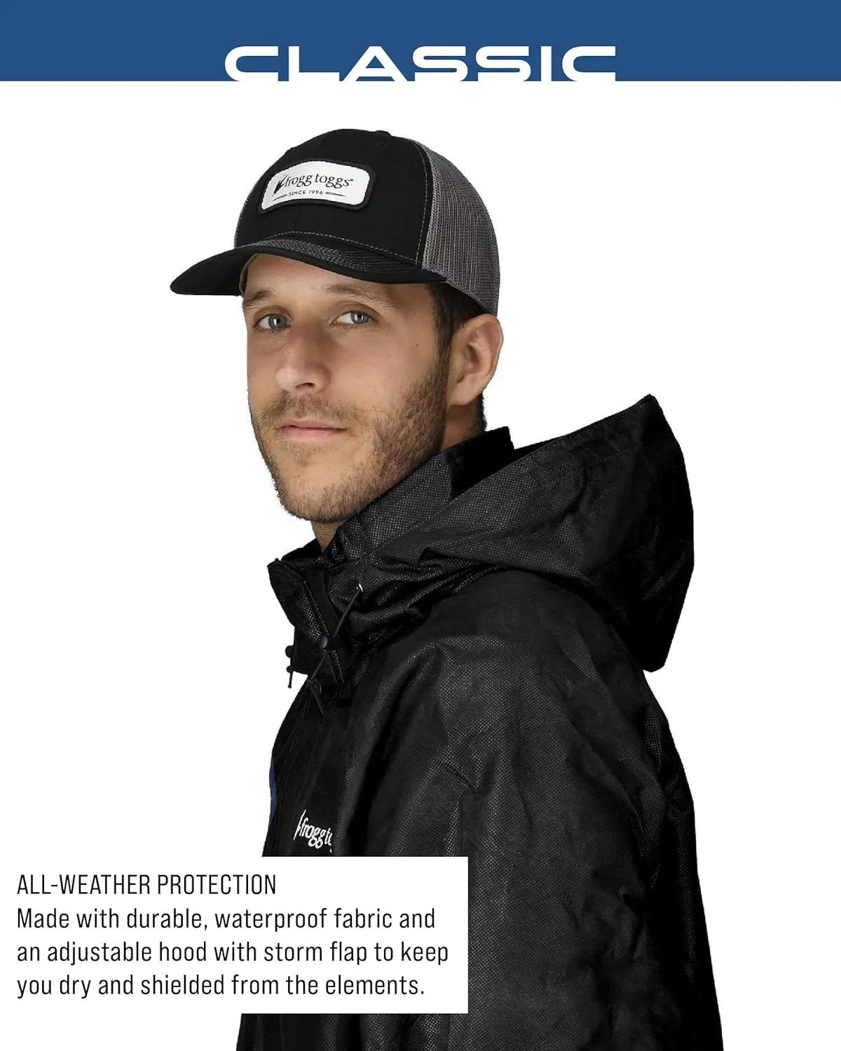 FROGG TOGGS Men's Classic Pro Action Waterproof Breathable Rain Jacket