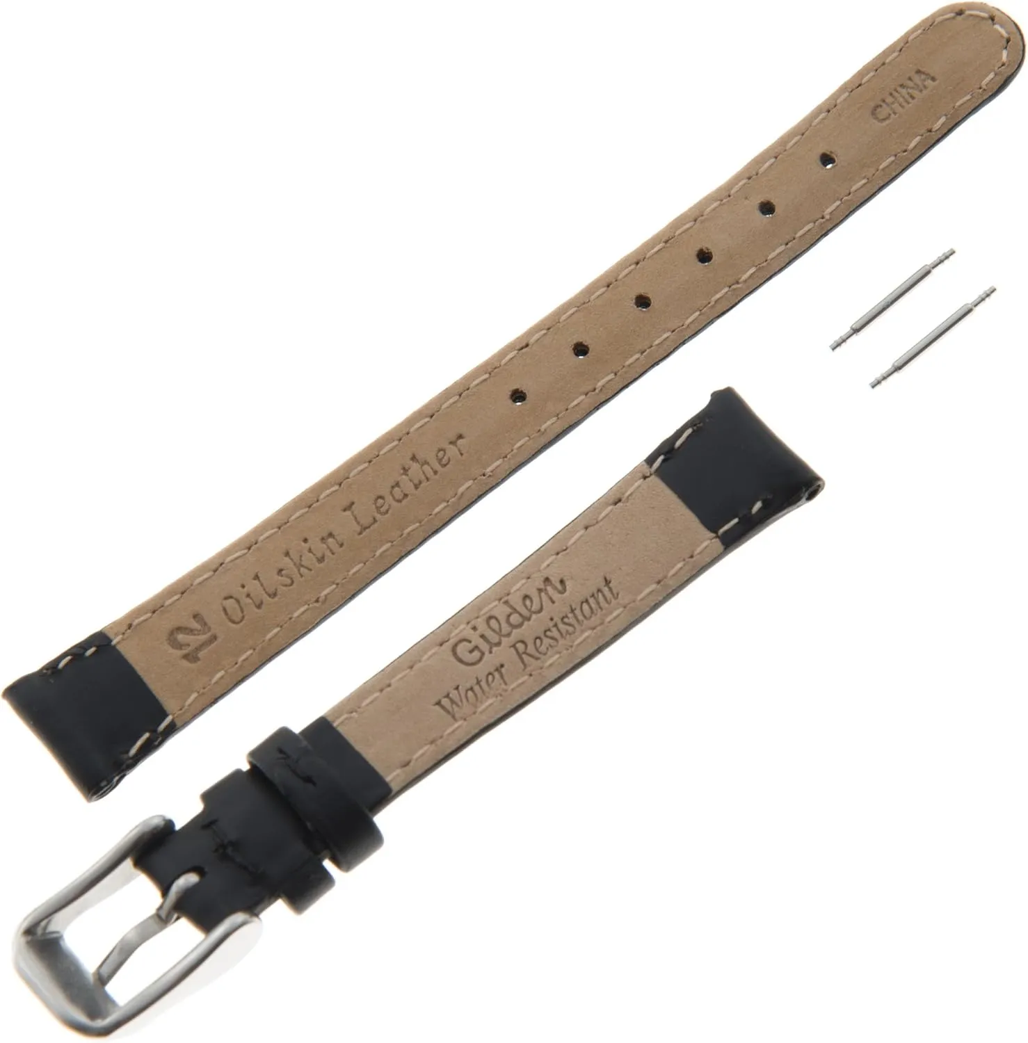 Gilden 10-14mm Water-Resistant Oilskin Leather Ladies Watch Strap MSW63