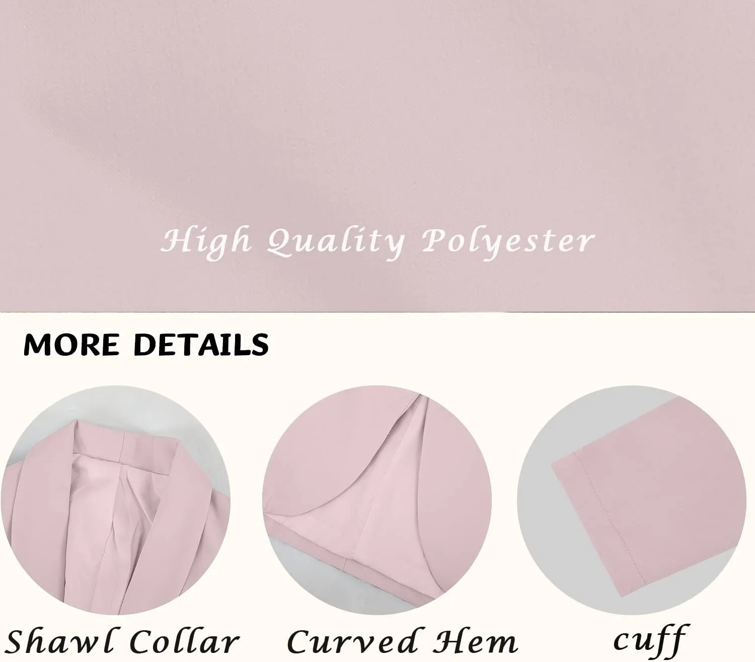 Girls Blazer Jacket Solid Color Lapel Suit Open Front Long Sleeve Blazers for Kids Girls Size 5-14 Years