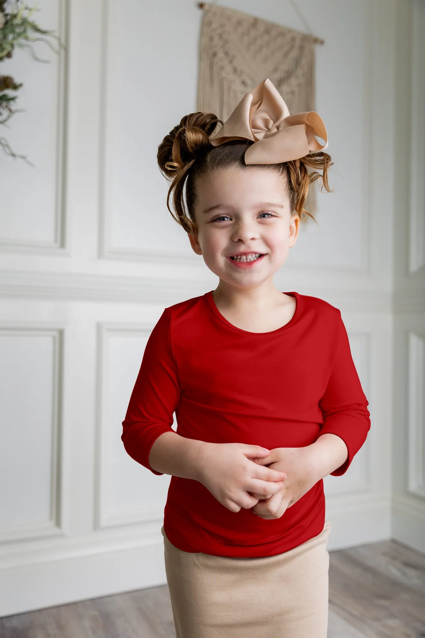 Girls' Essential 3/4 Tee