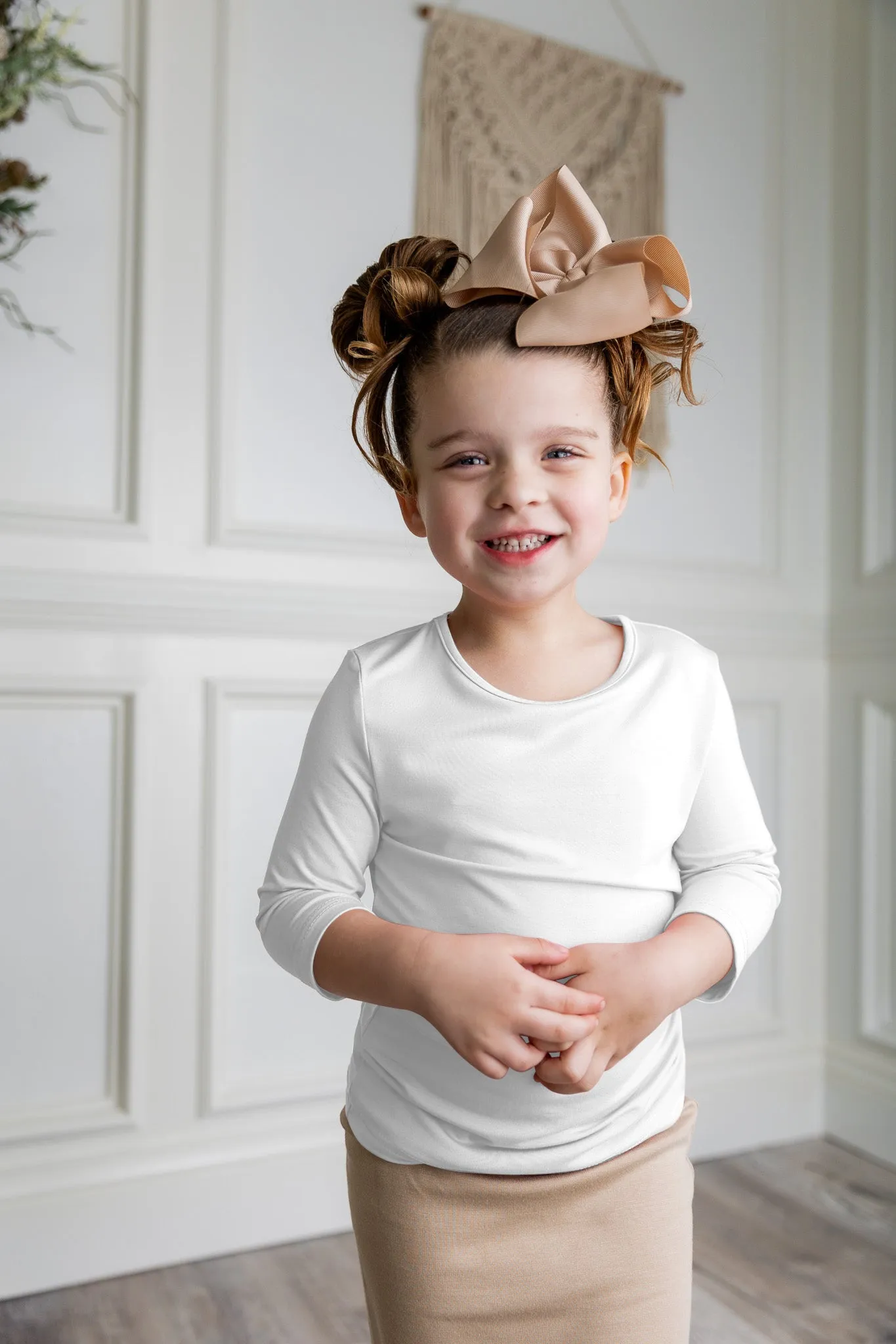 Girls' Essential 3/4 Tee