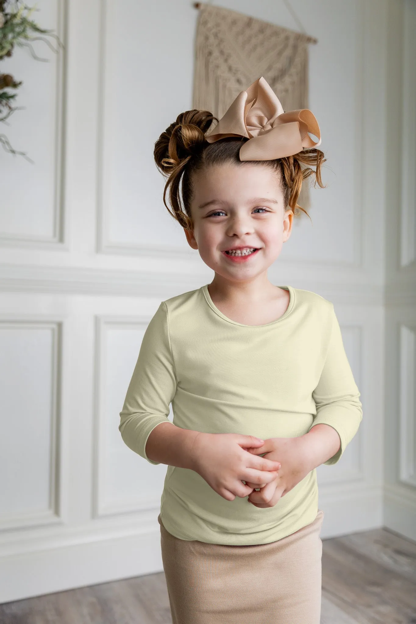 Girls' Essential 3/4 Tee