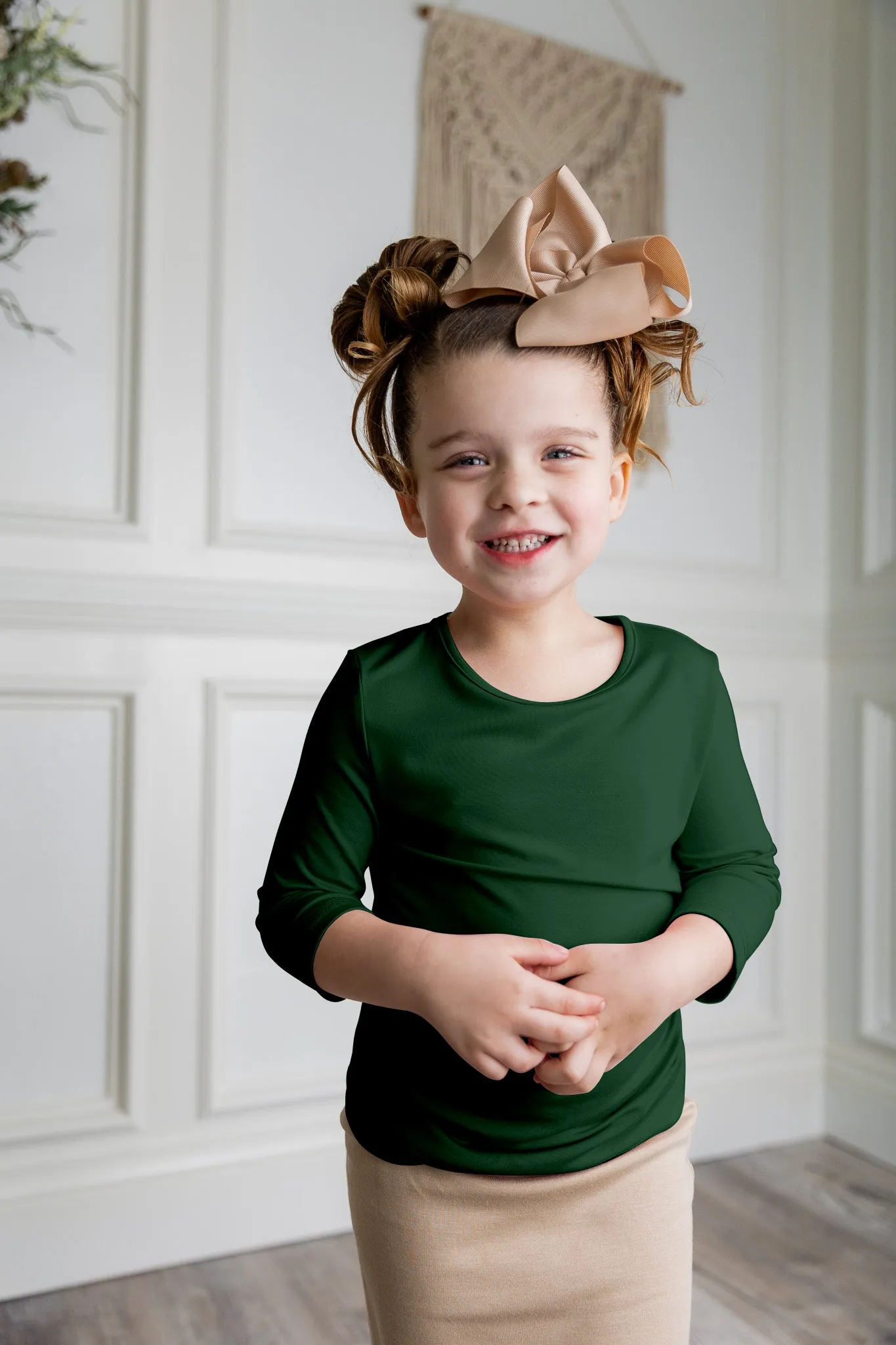 Girls' Essential 3/4 Tee