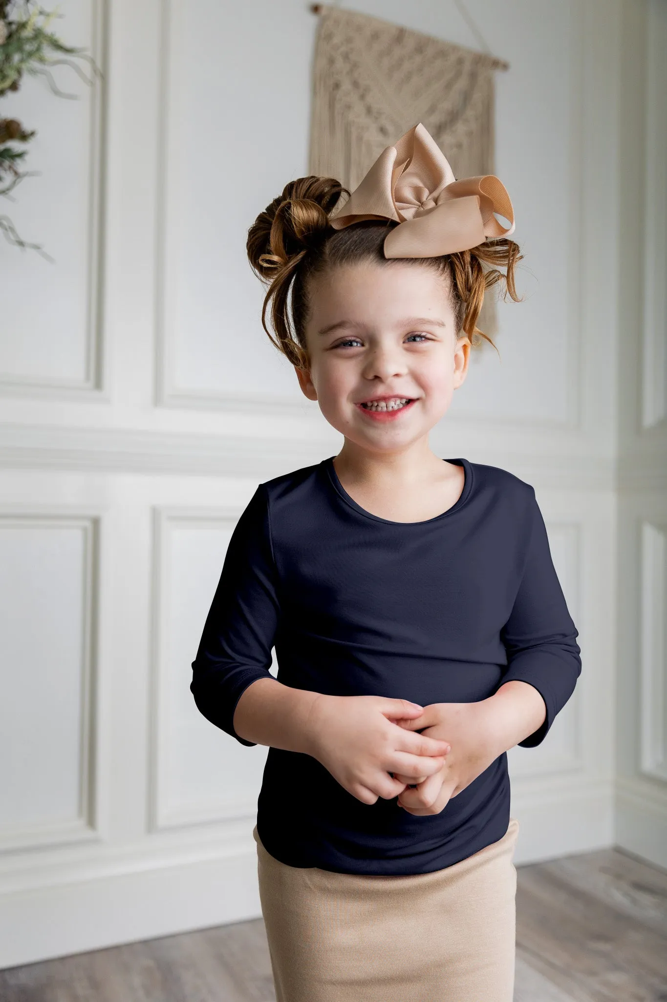 Girls' Essential 3/4 Tee