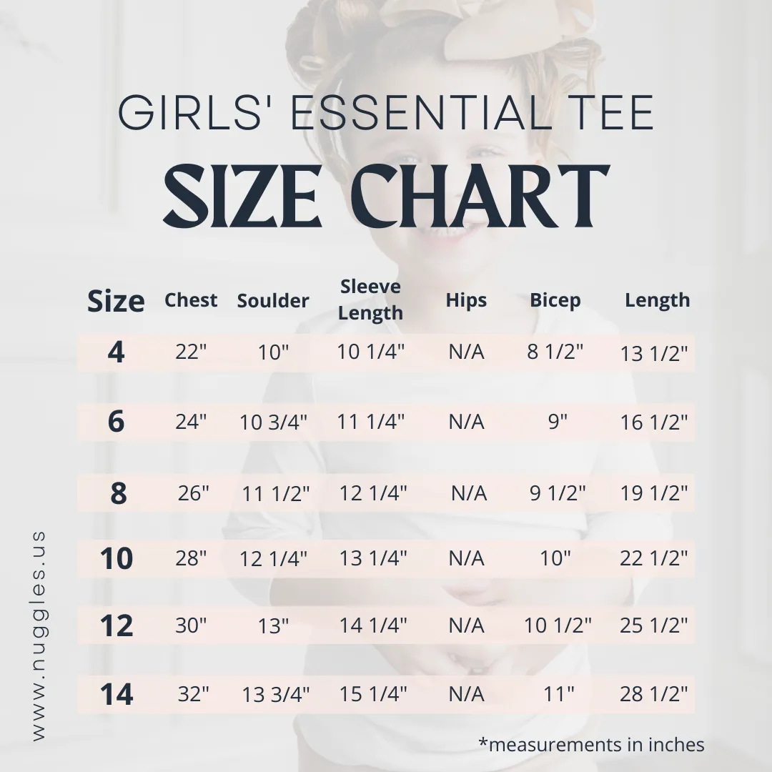 Girls' Essential 3/4 Tee