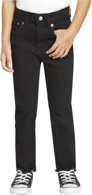Girls' High Rise Straight Fit Jeans