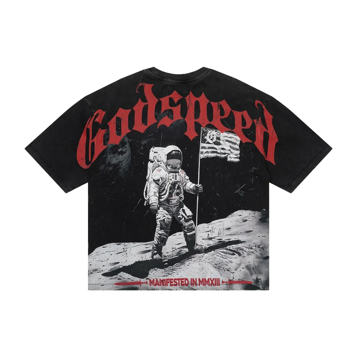 Godspeed Mens 1969? Crew Neck T-Shirt Black