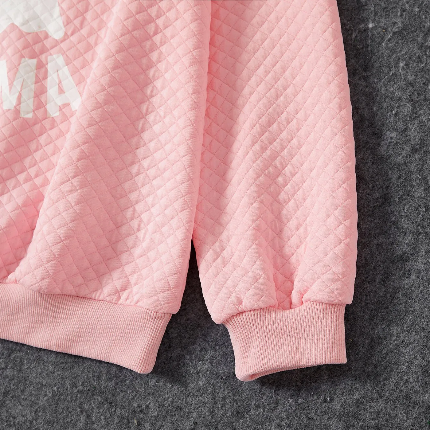 Halloween Family Matching Glow in the Dark Pink Letter & Ghost Print Tops