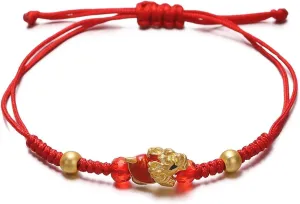 Handmade Dragon Chinese Year Animal Jewelry Woven Hand Rope Woven Cotton Rope for Women