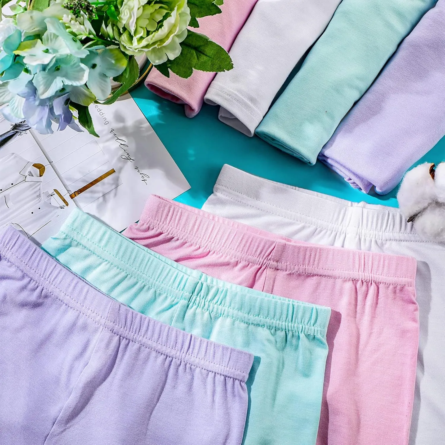 Hercicy 8 Packs Toddler Tank Tops Girls and Dance Shorts Toddler Sleeveless Strap Crop Gymnastics Yoga Shorts for Ballet
