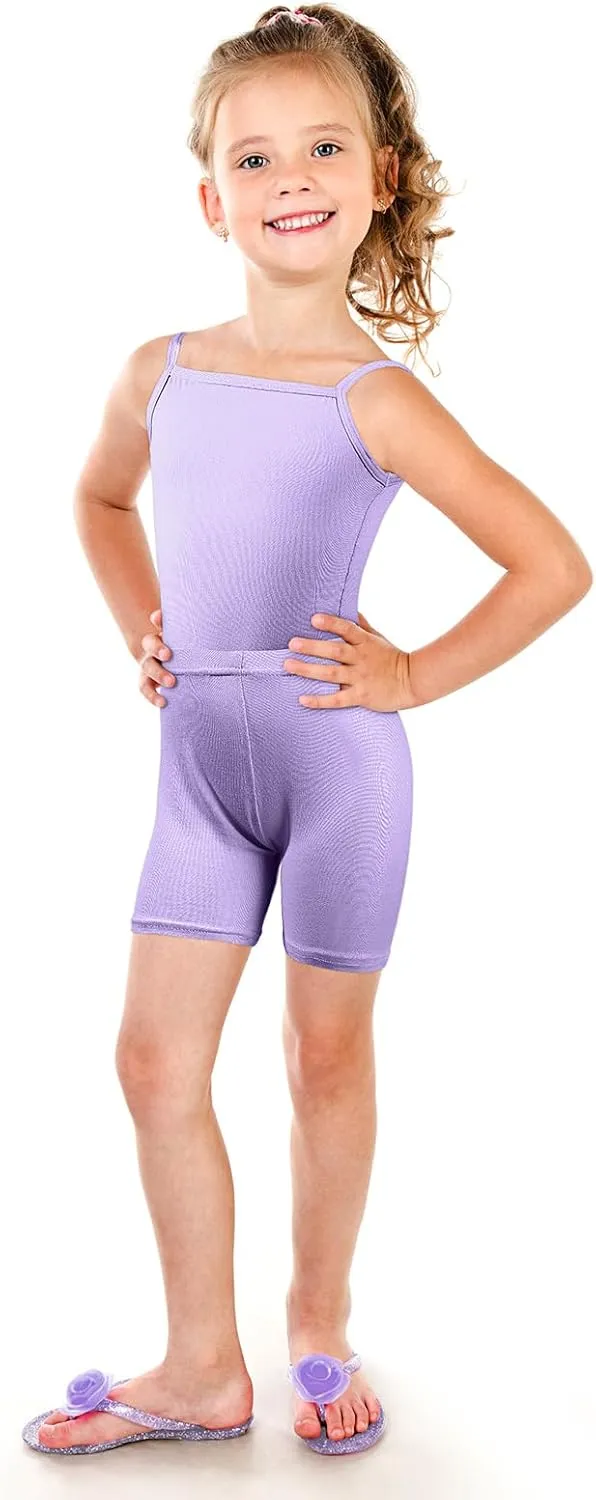 Hercicy 8 Packs Toddler Tank Tops Girls and Dance Shorts Toddler Sleeveless Strap Crop Gymnastics Yoga Shorts for Ballet