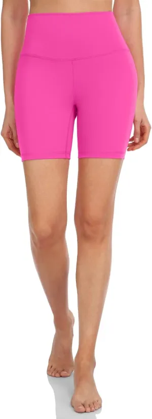 HeyNuts Essential/Workout Pro Biker Shorts for Women, High Waisted Workout Gym Compression Yoga Spandex Shorts 4''/ 6''/ 8''
