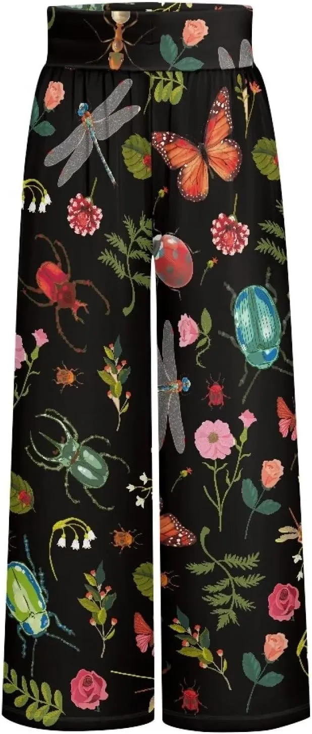 High Waisted Palazzo Pants for Women Wide Leg Lounge Pants with Pockets