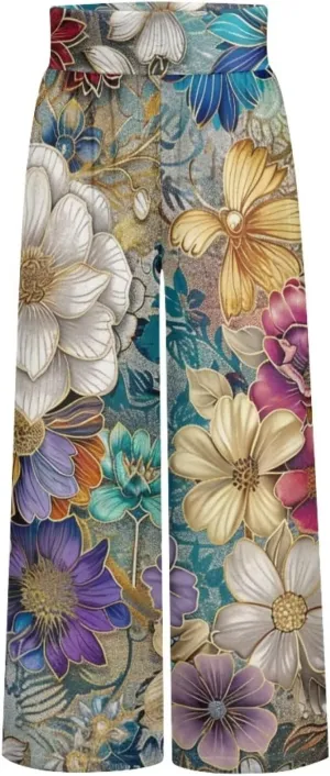 High Waisted Palazzo Pants for Women Wide Leg Lounge Pants with Pockets