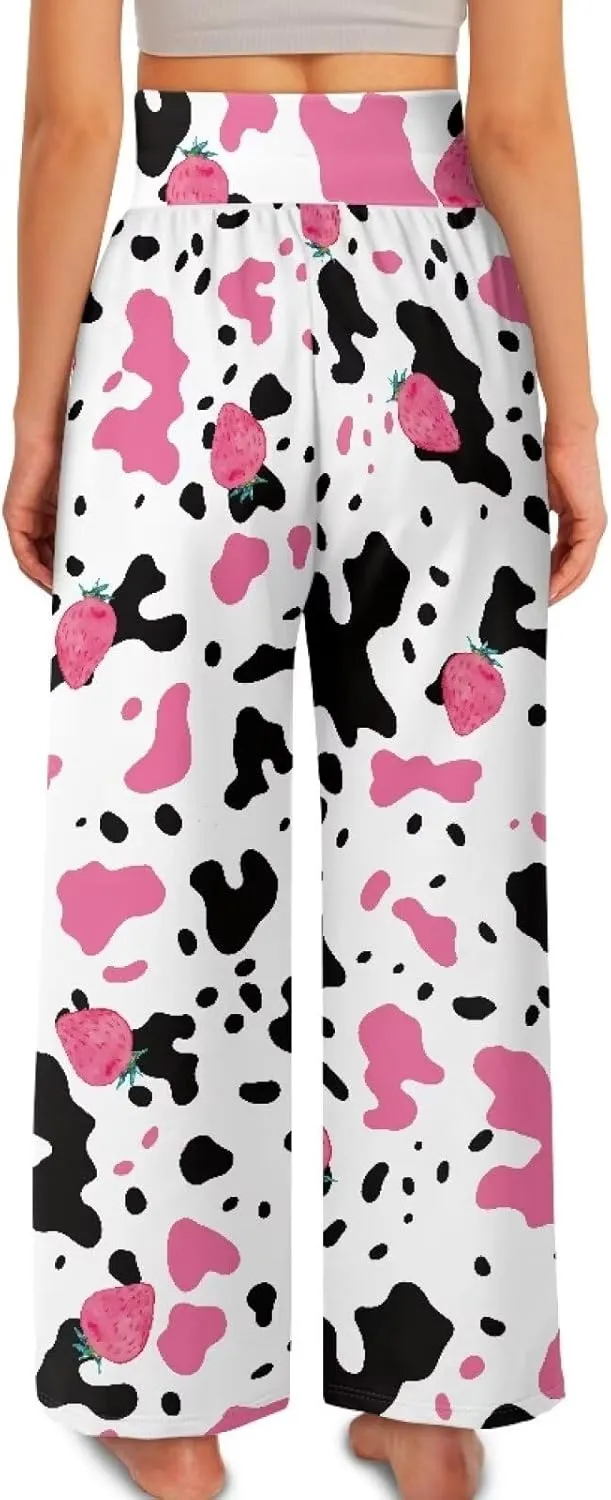 High Waisted Palazzo Pants for Women Wide Leg Lounge Pants with Pockets