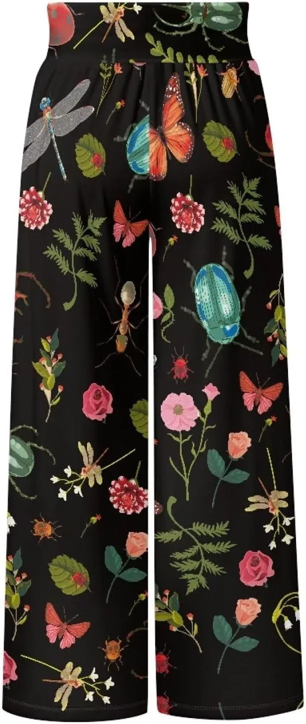 High Waisted Palazzo Pants for Women Wide Leg Lounge Pants with Pockets