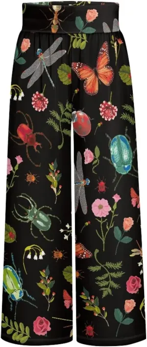 High Waisted Palazzo Pants for Women Wide Leg Lounge Pants with Pockets
