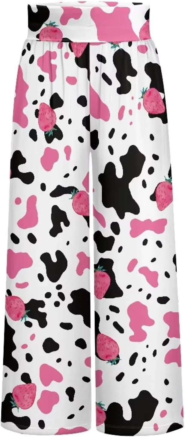 High Waisted Palazzo Pants for Women Wide Leg Lounge Pants with Pockets