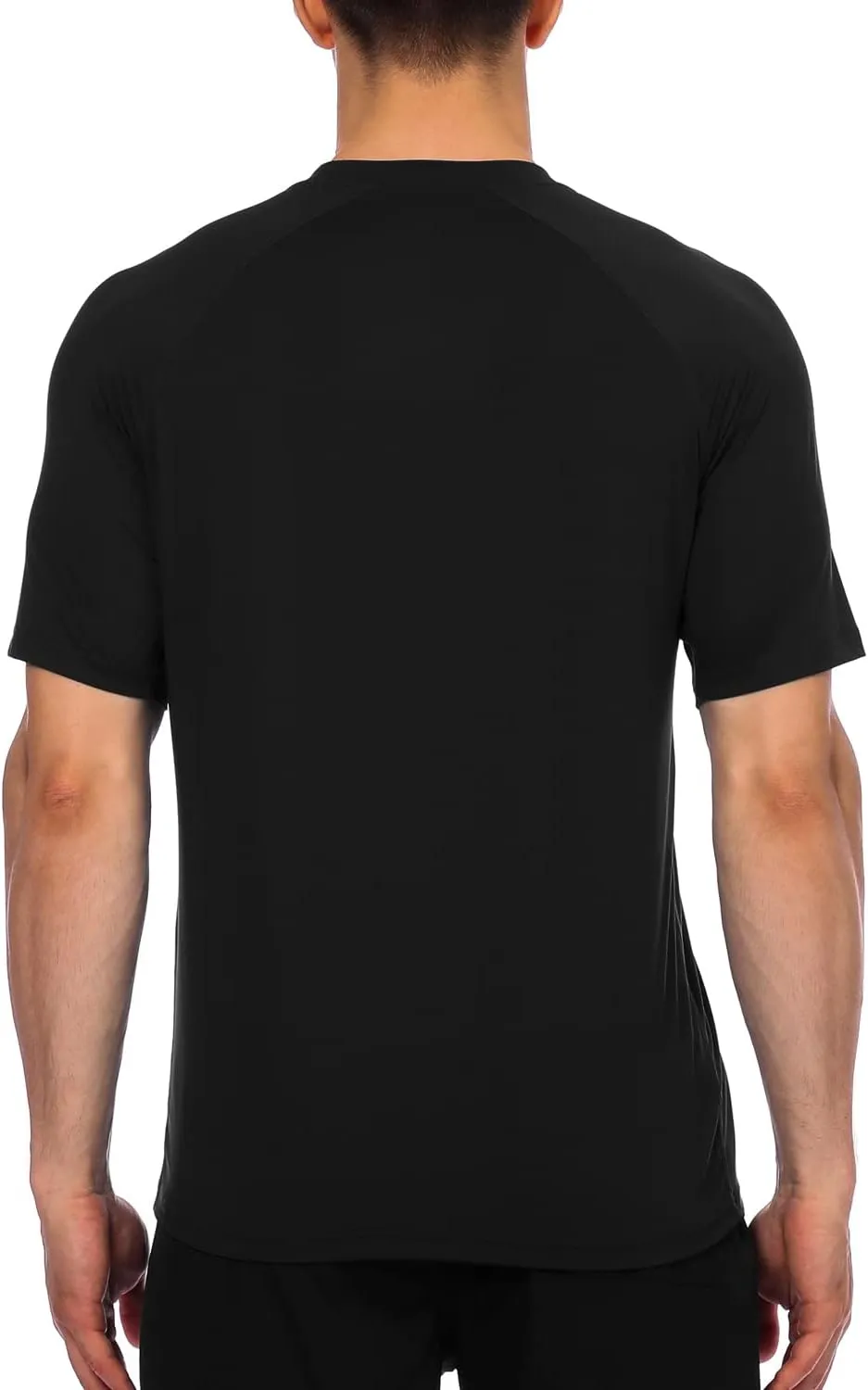 HODOSPORTS Men's Swim Shirt Quick Dry Short Sleeve UPF 50  Rash Guard Sun Protection