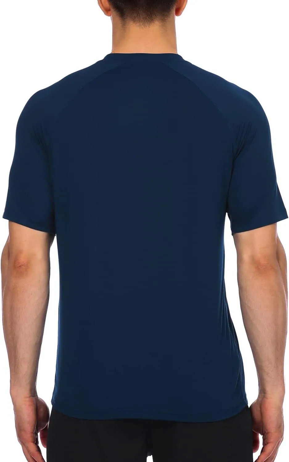 HODOSPORTS Men's Swim Shirt Quick Dry Short Sleeve UPF 50  Rash Guard Sun Protection