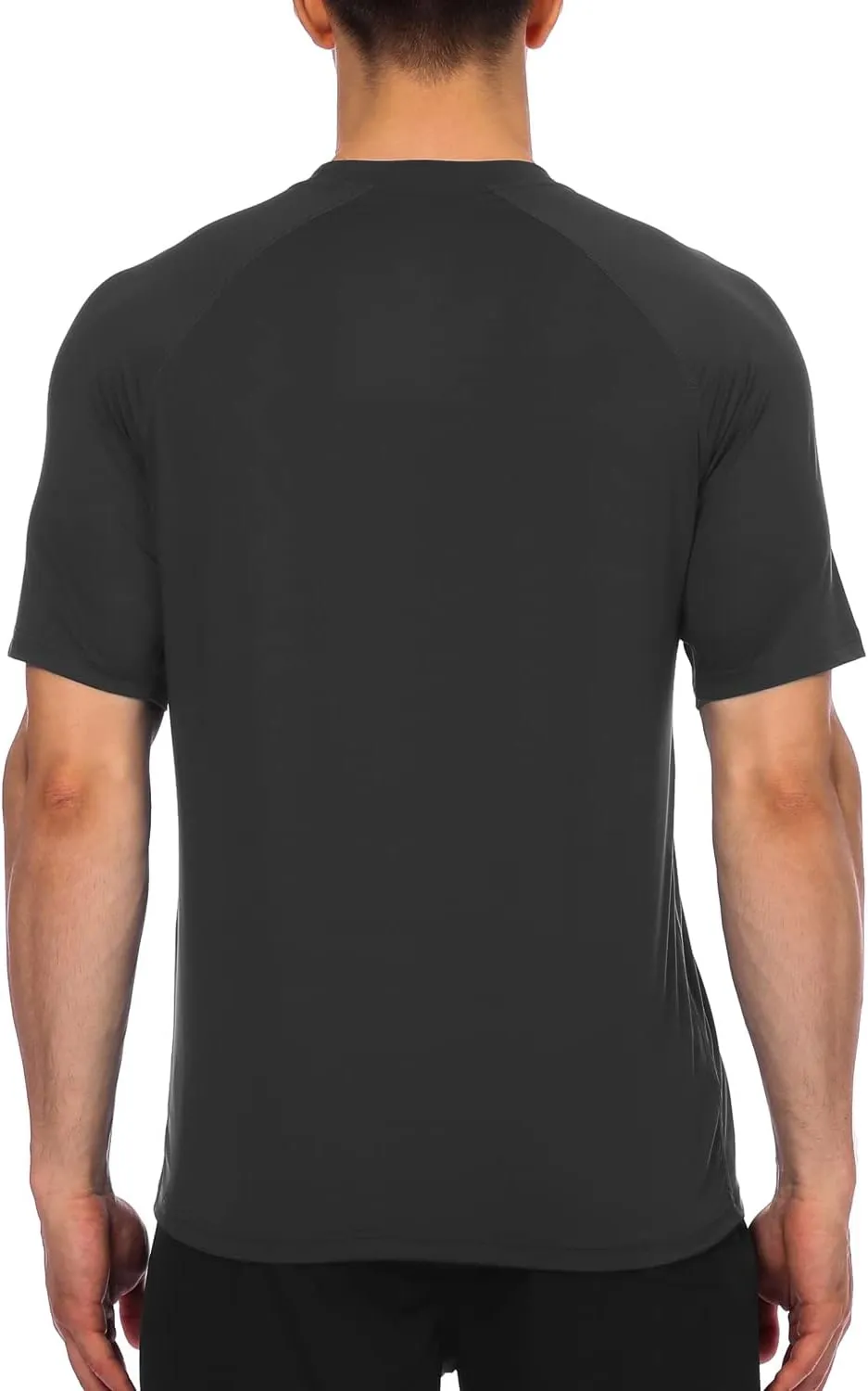 HODOSPORTS Men's Swim Shirt Quick Dry Short Sleeve UPF 50  Rash Guard Sun Protection