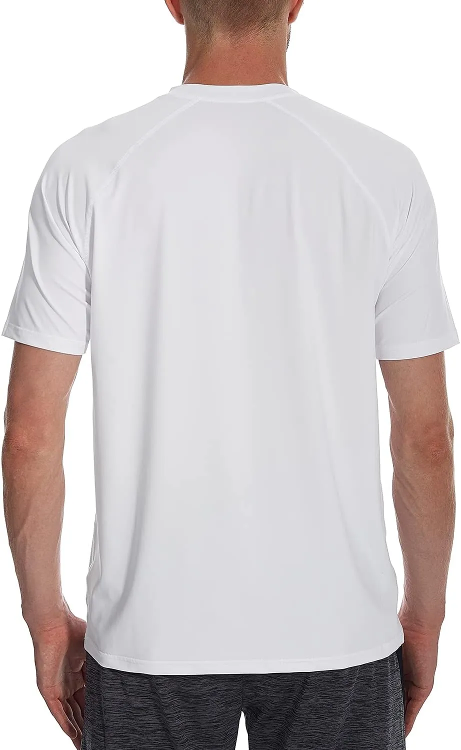 HODOSPORTS Men's Swim Shirt Quick Dry Short Sleeve UPF 50  Rash Guard Sun Protection