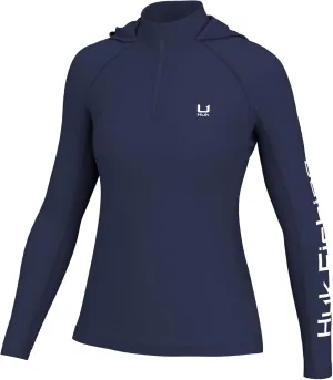 HUK Icon X Hoodie, Fishing Shirt with Sun Protection for Women