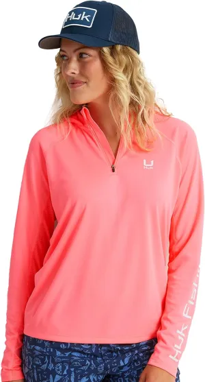 HUK Icon X Hoodie, Fishing Shirt with Sun Protection for Women